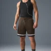 7" Key Mesh Basketball Short - Espresso