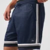 7" Key Mesh Basketball Short - Navy