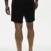 7" Linen Jersey Coastal Short - Black