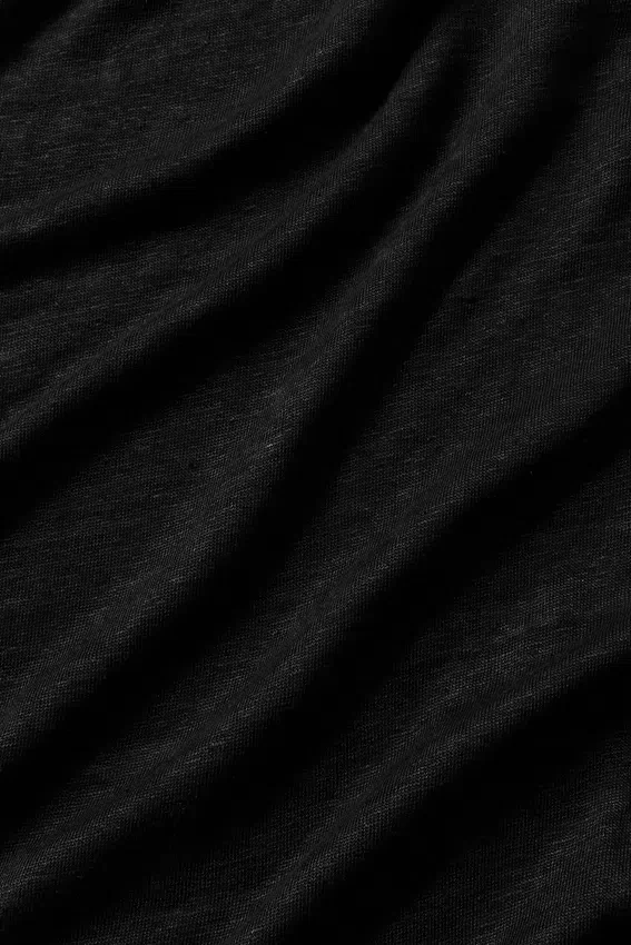 7" Linen Jersey Coastal Short - Black