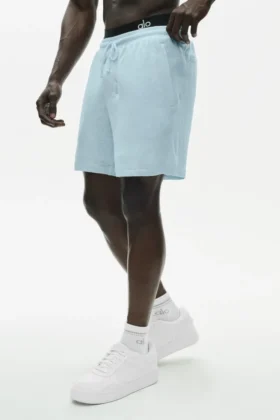 7" Linen Jersey Coastal Short - Seaside Blue