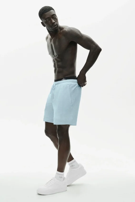 7" Linen Jersey Coastal Short - Seaside Blue