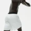7" Linen Jersey Coastal Short - White