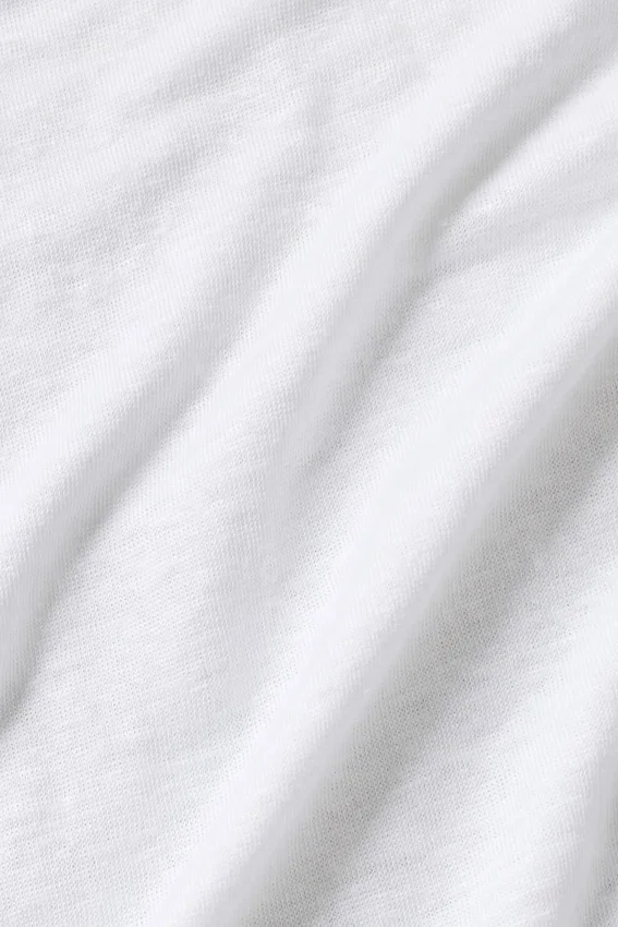 7" Linen Jersey Coastal Short - White