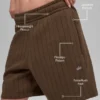 7" Pinstripe Short - Espresso Pinstripe