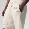 7" Sports Club Sweater Knit Short - Ivory