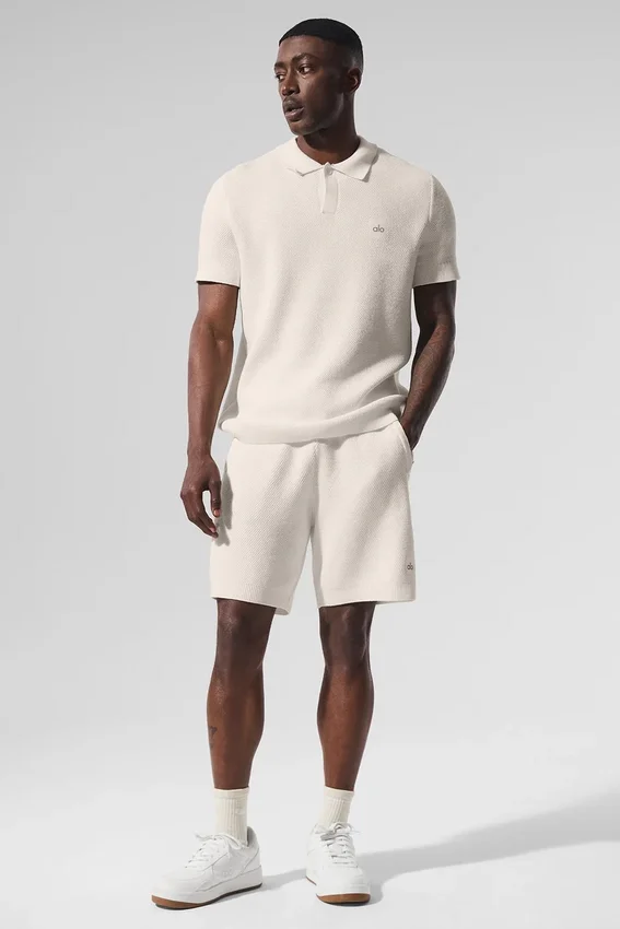7" Sports Club Sweater Knit Short - Ivory