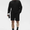 7" Waffle Lounge Short - Black