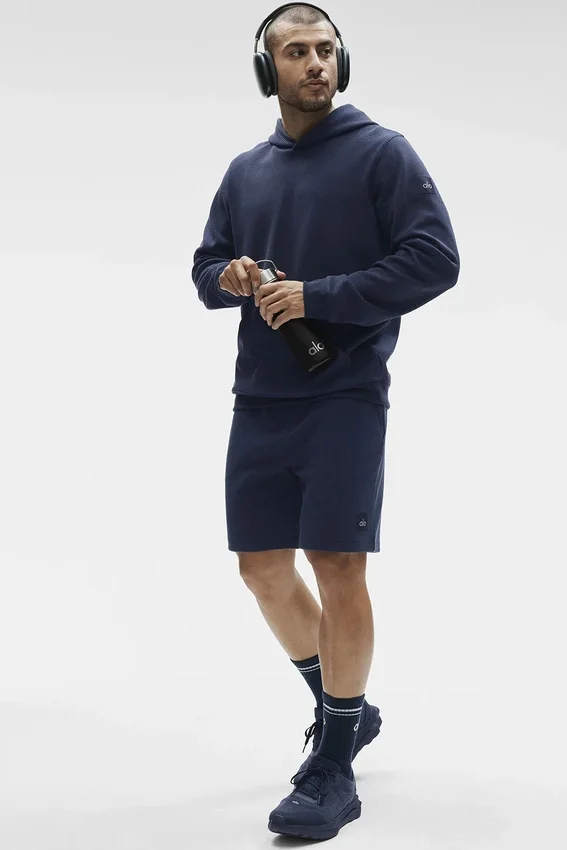 7" Waffle Lounge Short - Navy