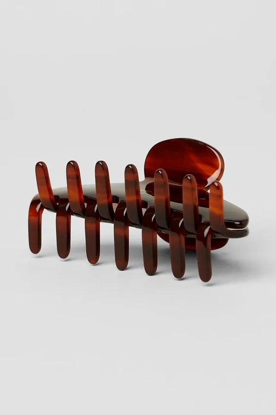 90'S Claw Clip - Brown Tortoise