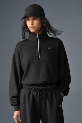 Accolade 1/4 Zip Pullover – Black
