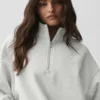 Accolade 1/4 Zip Pullover - White Heather