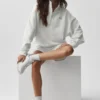 Accolade 1/4 Zip Pullover - White Heather