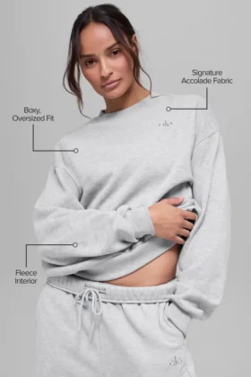 Accolade Crew Neck Pullover – Athletic Heather Grey