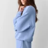Accolade Crew Neck Pullover - Light Provence Blue