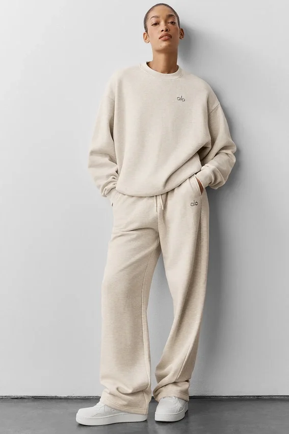 Accolade Crew Neck Pullover - Oatmeal Heather