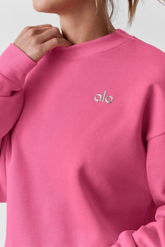 Accolade Crew Neck Pullover - Paradise Pink