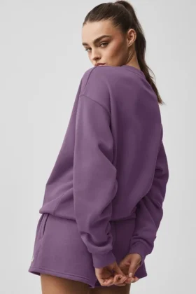 Accolade Crew Neck Pullover – Plum Kiss