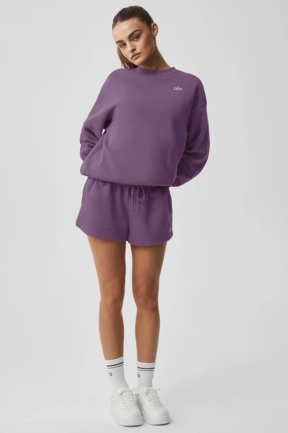 Accolade Crew Neck Pullover - Plum Kiss