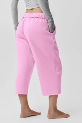 Accolade Cutoff Sweatpant – Candy Heart Pink