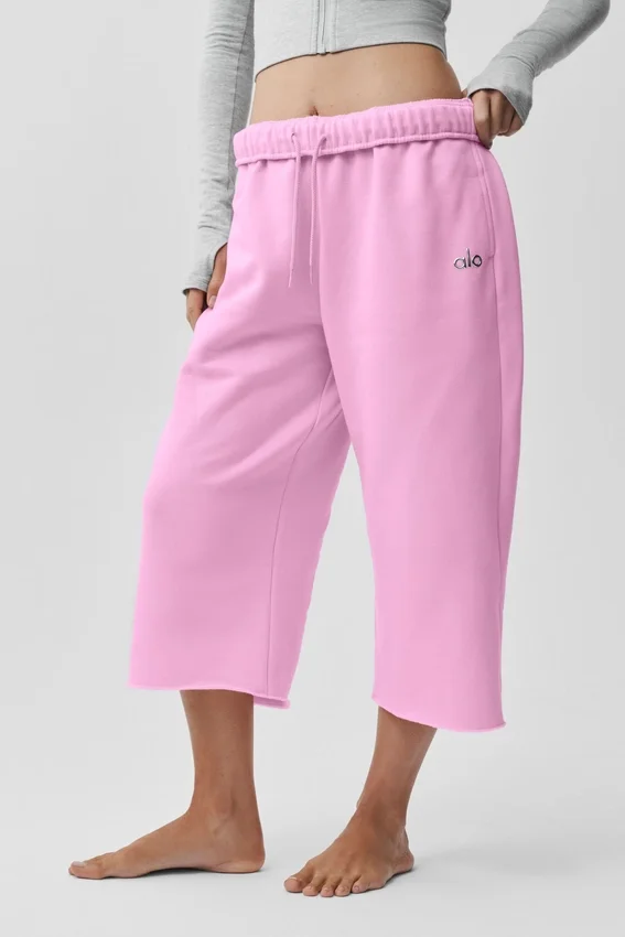 Accolade Cutoff Sweatpant - Candy Heart Pink