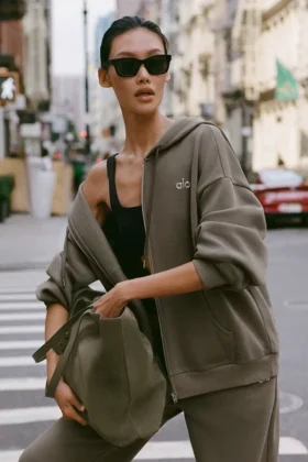 Accolade Full Zip Hoodie - Olive Tree
