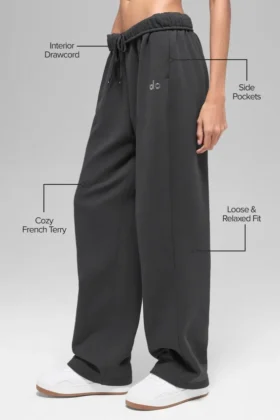 Accolade Straight Leg Sweatpant – Anthracite