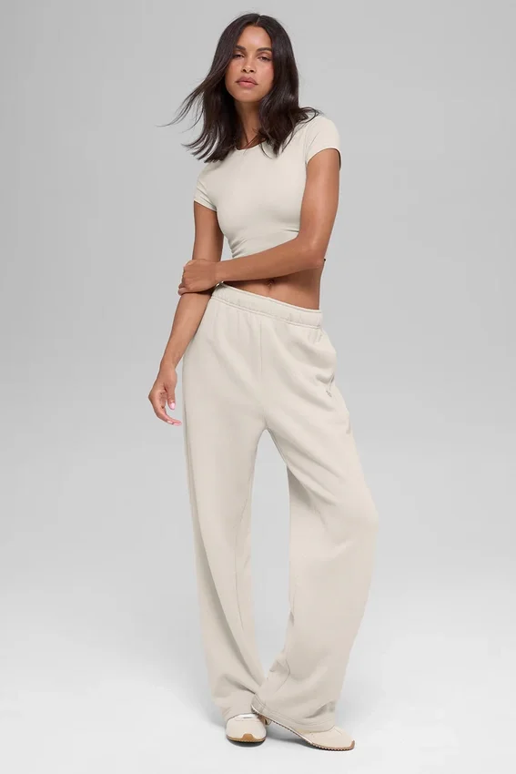Accolade Straight Leg Sweatpant - Bone