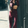 Accolade Straight Leg Sweatpant - Burgundy
