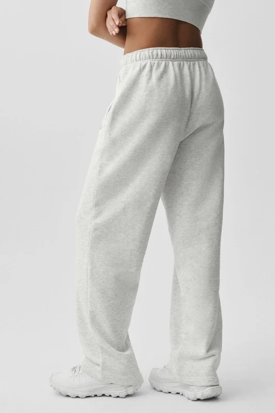 Accolade Straight Leg Sweatpant - White Heather