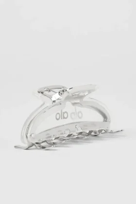 Acrylic Illusion Claw Clip - Clear Acetate/Chrome
