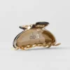 Acrylic Illusion Claw Clip - Gravel/Brushed Gold