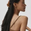 Acrylic Illusion Claw Clip - Sun Kissed Brown/Brushed Gold