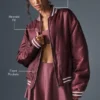 Afterglow Varsity Jacket - Burgundy Truffle