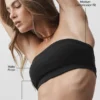 Airbrush Bandeau Bra - Black