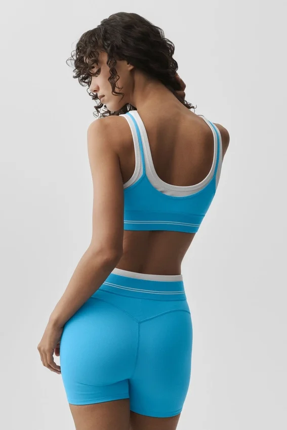 Airbrush Better Together Bra - Azure Blue/White