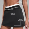 Airbrush Better Together Tennis Skirt - Black/White
