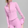 Airbrush Corset Full Zip Jacket - Candy Heart Pink
