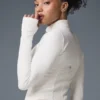 Airbrush Corset Full Zip Jacket - Ivory
