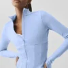 Airbrush Corset Full Zip Jacket - Light Provence Blue
