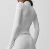 Airbrush Corset Full Zip Jacket - White