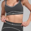 Airbrush Heart Throb Bra - Anthracite/White