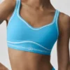 Airbrush Heart Throb Bra - Azure Blue/White