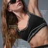 Airbrush Heart Throb Bra - Black/White