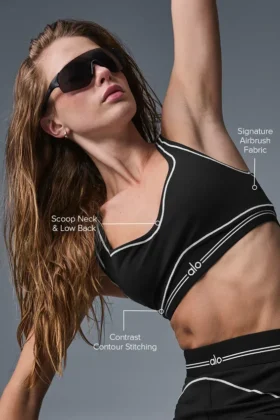 Airbrush Heart Throb Bra – Black/White