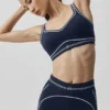 Airbrush Heart Throb Bra - Navy/White