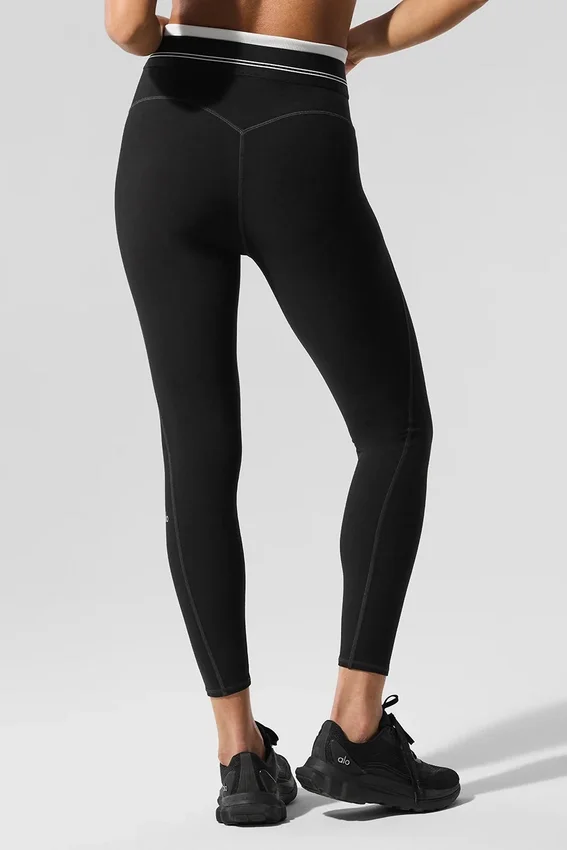 Airbrush High-Waist 7/8 Better Together Legging - Black/White