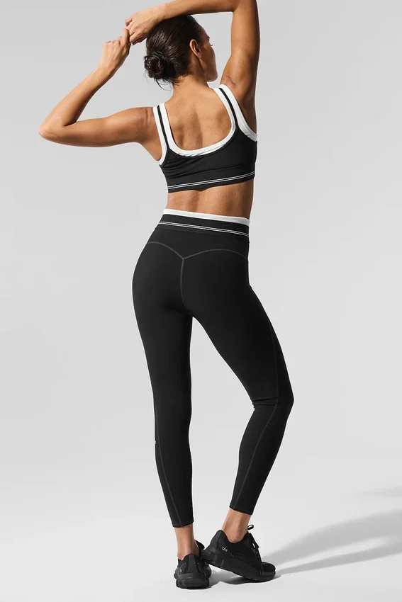 Airbrush High-Waist 7/8 Better Together Legging - Black/White