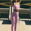 Airbrush High-Waist 7/8 Better Together Legging - Candy Heart Pink/Whi