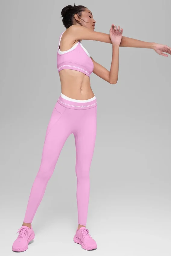 Airbrush High-Waist 7/8 Better Together Legging - Candy Heart Pink/Whi